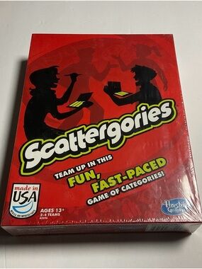 Hasbro Scattergories Board Game - Red